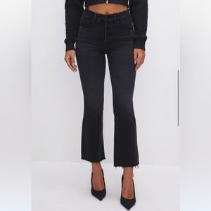 Good American Good Legs Cropped Mini Bootcut Jeans - Size 2 / 26
